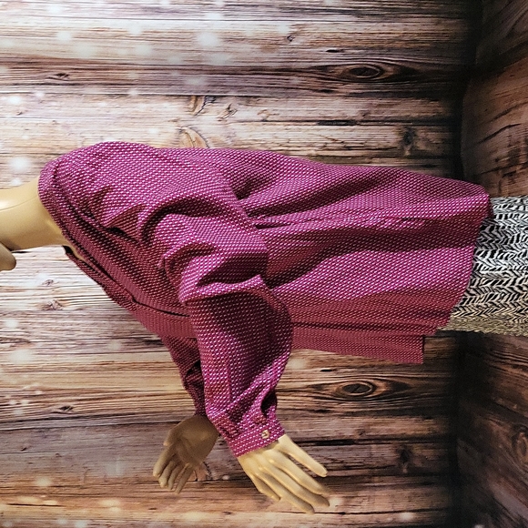 NWOT Hilfiger Women's Long Sleeve Printed Blouse Size L - Picture 5 of 9